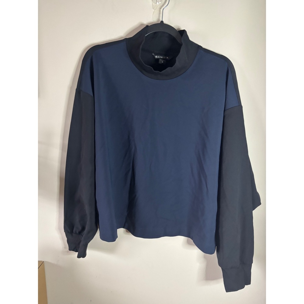 Athleta Navy and Black Pullover Sweatshirt